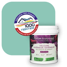 Charger l&#39;image dans la galerie, Peinture écologique Natura Tassili® Les Verts (L&#39;Atelier by Edicolor 174B/174-B/174B1) Intérieur/Extérieur VELOURS
