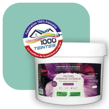 Charger l&#39;image dans la galerie, Peinture écologique Natura Tassili® Les Verts (L&#39;Atelier by Edicolor 174B/174-B/174B1) Intérieur/Extérieur VELOURS
