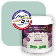 Charger l&#39;image dans la galerie, Peinture écologique Natura Tassili® Les Verts (L&#39;Atelier by Edicolor 175A/175-A/175A1) Intérieur/Extérieur VELOURS
