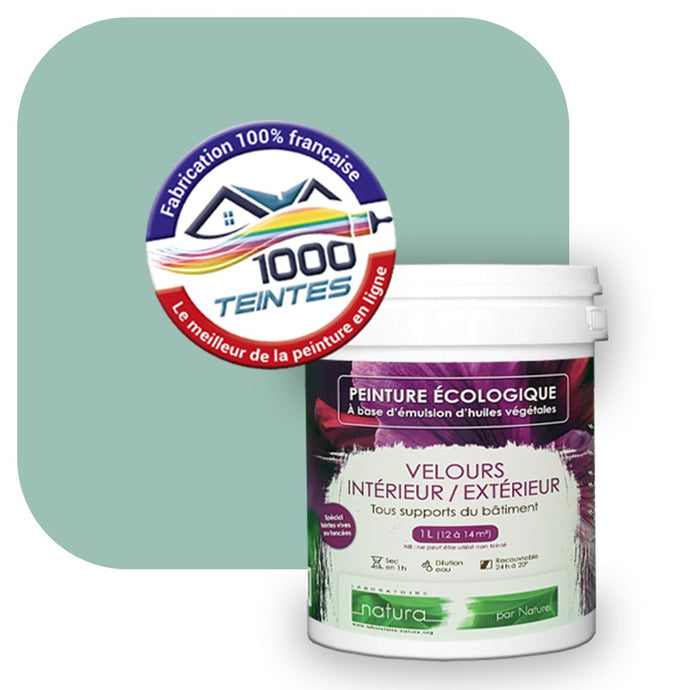 Peinture écologique Natura Tassili® Les Verts (L'Atelier by Edicolor 175B/175-B/175B1) Intérieur/Extérieur VELOURS