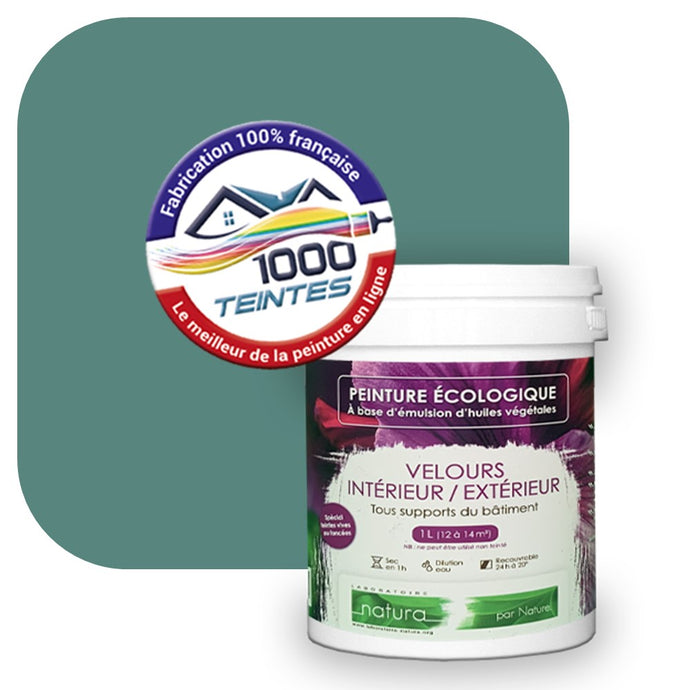 Peinture écologique Natura Tassili® Les Verts (L'Atelier by Edicolor 175D/175-D/175D1) Intérieur/Extérieur VELOURS