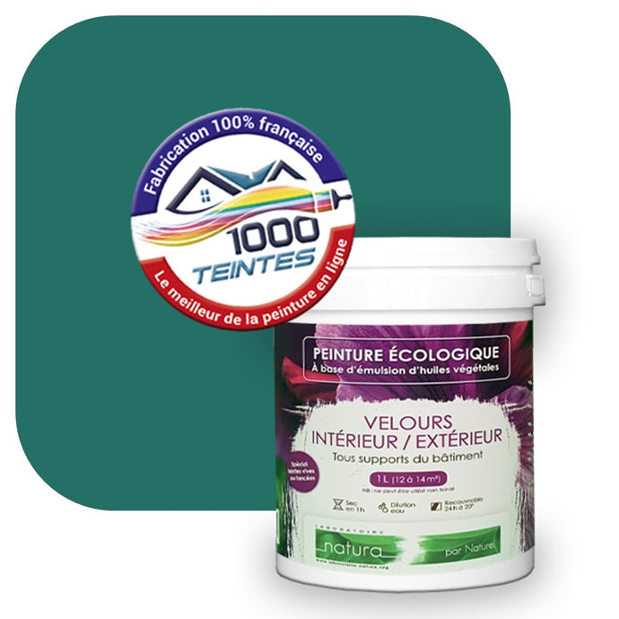 Peinture écologique Natura Tassili® Les Verts (L'Atelier by Edicolor 175E/175-E/175E1) Intérieur/Extérieur VELOURS