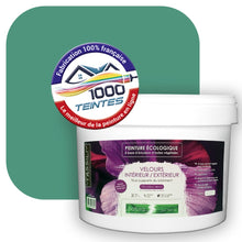 Charger l&#39;image dans la galerie, Peinture écologique Natura Tassili® Les Verts (L&#39;Atelier by Edicolor 176D/176-D/176D1) Intérieur/Extérieur VELOURS
