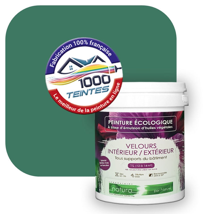 Peinture écologique Natura Tassili® Les Verts (L'Atelier by Edicolor 176E/176-E/176E1) Intérieur/Extérieur VELOURS