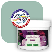 Charger l&#39;image dans la galerie, Peinture écologique Natura Tassili® Les Verts (L&#39;Atelier by Edicolor 177A/177-A/177A1) Intérieur/Extérieur VELOURS
