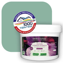 Charger l&#39;image dans la galerie, Peinture écologique Natura Tassili® Les Verts (L&#39;Atelier by Edicolor 177B/177-B/177B1) Intérieur/Extérieur VELOURS

