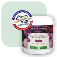 Charger l&#39;image dans la galerie, Peinture écologique Natura Tassili® Les Verts (L&#39;Atelier by Edicolor 178A/178-A/178A1) Intérieur/Extérieur VELOURS
