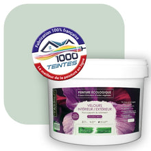 Charger l&#39;image dans la galerie, Peinture écologique Natura Tassili® Les Verts (L&#39;Atelier by Edicolor 178B/178-B/178B1) Intérieur/Extérieur VELOURS
