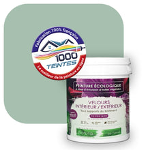 Charger l&#39;image dans la galerie, Peinture écologique Natura Tassili® Les Verts (L&#39;Atelier by Edicolor 178C/178-C/178C1) Intérieur/Extérieur VELOURS
