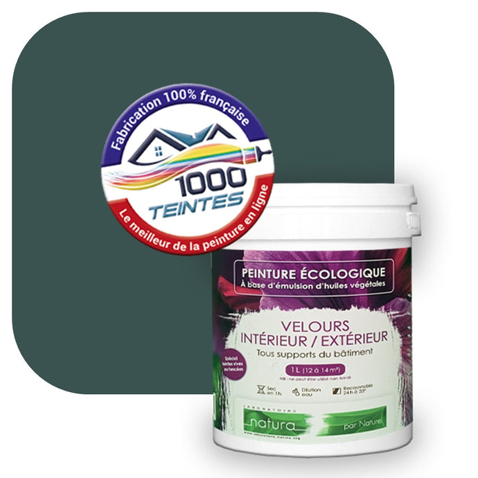 Peinture écologique Natura Tassili® Les Verts (L'Atelier by Edicolor 178E/178-E/178E1) Intérieur/Extérieur VELOURS