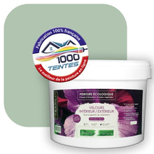 Charger l&#39;image dans la galerie, Peinture écologique Natura Tassili® Les Verts (L&#39;Atelier by Edicolor 179B/179-B/179B1) Intérieur/Extérieur VELOURS

