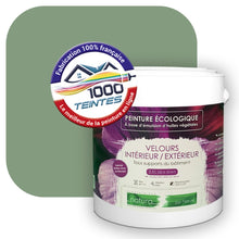 Charger l&#39;image dans la galerie, Peinture écologique Natura Tassili® Les Verts (L&#39;Atelier by Edicolor 180C/180-C/180C1) Intérieur/Extérieur VELOURS
