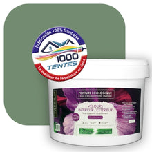 Charger l&#39;image dans la galerie, Peinture écologique Natura Tassili® Les Verts (L&#39;Atelier by Edicolor 180D/180-D/180D1) Intérieur/Extérieur VELOURS
