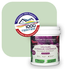 Charger l&#39;image dans la galerie, Peinture écologique Natura Tassili® Les Verts (L&#39;Atelier by Edicolor 181A/181-A/181A1) Intérieur/Extérieur VELOURS
