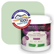 Charger l&#39;image dans la galerie, Peinture écologique Natura Tassili® Les Verts (L&#39;Atelier by Edicolor 181A/181-A/181A1) Intérieur/Extérieur VELOURS
