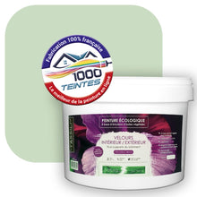 Charger l&#39;image dans la galerie, Peinture écologique Natura Tassili® Les Verts (L&#39;Atelier by Edicolor 181A/181-A/181A1) Intérieur/Extérieur VELOURS
