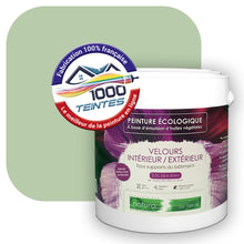 Charger l&#39;image dans la galerie, Peinture écologique Natura Tassili® Les Verts (L&#39;Atelier by Edicolor 181B/181-B/181B1) Intérieur/Extérieur VELOURS
