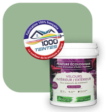 Charger l&#39;image dans la galerie, Peinture écologique Natura Tassili® Les Verts (L&#39;Atelier by Edicolor 181C/181-C/181C1) Intérieur/Extérieur VELOURS
