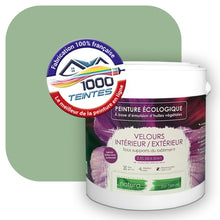 Charger l&#39;image dans la galerie, Peinture écologique Natura Tassili® Les Verts (L&#39;Atelier by Edicolor 181C/181-C/181C1) Intérieur/Extérieur VELOURS
