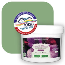 Charger l&#39;image dans la galerie, Peinture écologique Natura Tassili® Les Verts (L&#39;Atelier by Edicolor 182B/182-B/182B1) Intérieur/Extérieur VELOURS
