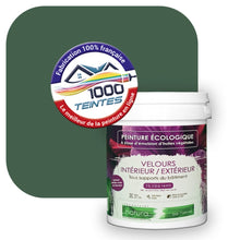 Charger l&#39;image dans la galerie, Peinture écologique Natura Tassili® Les Verts (L&#39;Atelier by Edicolor 182E/182-E/182E1) Intérieur/Extérieur VELOURS
