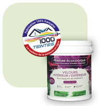 Charger l&#39;image dans la galerie, Peinture écologique Natura Tassili® Les Verts (L&#39;Atelier by Edicolor 185A/185-A/185A1) Intérieur/Extérieur VELOURS
