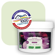 Charger l&#39;image dans la galerie, Peinture écologique Natura Tassili® Les Verts (L&#39;Atelier by Edicolor 185A/185-A/185A1) Intérieur/Extérieur VELOURS
