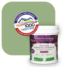 Charger l&#39;image dans la galerie, Peinture écologique Natura Tassili® Les Verts (L&#39;Atelier by Edicolor 185D/185-D/185D1) Intérieur/Extérieur VELOURS
