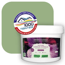 Charger l&#39;image dans la galerie, Peinture écologique Natura Tassili® Les Verts (L&#39;Atelier by Edicolor 185D/185-D/185D1) Intérieur/Extérieur VELOURS
