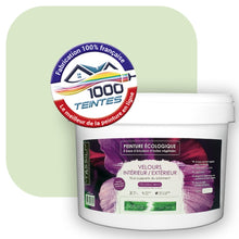 Charger l&#39;image dans la galerie, Peinture écologique Natura Tassili® Les Verts (L&#39;Atelier by Edicolor 186A/186-A/186A1) Intérieur/Extérieur VELOURS
