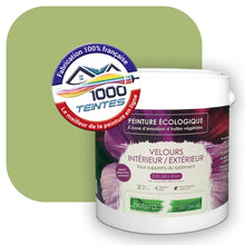 Charger l&#39;image dans la galerie, Peinture écologique Natura Tassili® Les Verts (L&#39;Atelier by Edicolor 186C/186-C/186C1) Intérieur/Extérieur VELOURS
