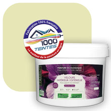 Charger l&#39;image dans la galerie, Peinture écologique Natura Tassili® Les Verts (L&#39;Atelier by Edicolor 188A/188-A/188A1) Intérieur/Extérieur VELOURS
