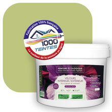 Charger l&#39;image dans la galerie, Peinture écologique Natura Tassili® Les Verts (L&#39;Atelier by Edicolor 188C/188-C/188C1) Intérieur/Extérieur VELOURS

