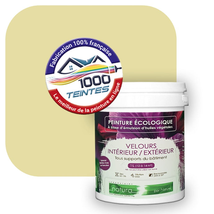 Peinture écologique Natura Tassili® Les Verts (L'Atelier by Edicolor 189A/189-A/189A1) Intérieur/Extérieur VELOURS