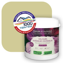 Charger l&#39;image dans la galerie, Peinture écologique Natura Tassili® Les Verts (L&#39;Atelier by Edicolor 189B/189-B/189B1) Intérieur/Extérieur VELOURS
