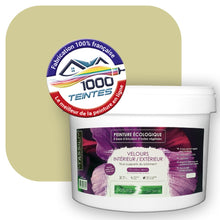 Charger l&#39;image dans la galerie, Peinture écologique Natura Tassili® Les Verts (L&#39;Atelier by Edicolor 189B/189-B/189B1) Intérieur/Extérieur VELOURS
