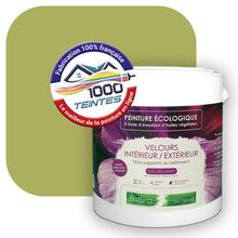 Charger l&#39;image dans la galerie, Peinture écologique Natura Tassili® Les Verts (L&#39;Atelier by Edicolor 189D/189-D/189D1) Intérieur/Extérieur VELOURS
