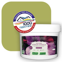 Charger l&#39;image dans la galerie, Peinture écologique Natura Tassili® Les Verts (L&#39;Atelier by Edicolor 189D/189-D/189D1) Intérieur/Extérieur VELOURS

