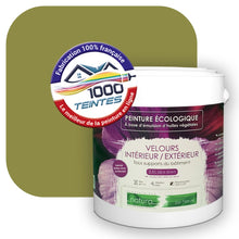 Charger l&#39;image dans la galerie, Peinture écologique Natura Tassili® Les Verts (L&#39;Atelier by Edicolor 189E/189-E/189E1) Intérieur/Extérieur VELOURS
