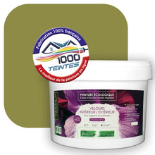 Charger l&#39;image dans la galerie, Peinture écologique Natura Tassili® Les Verts (L&#39;Atelier by Edicolor 189E/189-E/189E1) Intérieur/Extérieur VELOURS
