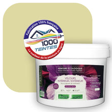 Charger l&#39;image dans la galerie, Peinture écologique Natura Tassili® Les Verts (L&#39;Atelier by Edicolor 190A/190-A/190A1) Intérieur/Extérieur VELOURS

