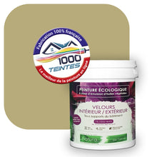 Charger l&#39;image dans la galerie, Peinture écologique Natura Tassili® Les Verts (L&#39;Atelier by Edicolor 190C/190-C/190C1) Intérieur/Extérieur VELOURS
