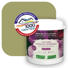 Charger l&#39;image dans la galerie, Peinture écologique Natura Tassili® Les Verts (L&#39;Atelier by Edicolor 190D/190-D/190D1) Intérieur/Extérieur VELOURS
