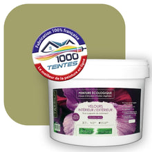 Charger l&#39;image dans la galerie, Peinture écologique Natura Tassili® Les Verts (L&#39;Atelier by Edicolor 190D/190-D/190D1) Intérieur/Extérieur VELOURS

