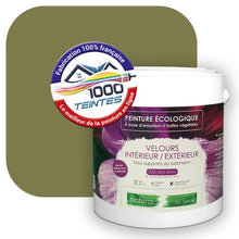 Charger l&#39;image dans la galerie, Peinture écologique Natura Tassili® Les Verts (L&#39;Atelier by Edicolor 190E/190-E/190E1) Intérieur/Extérieur VELOURS
