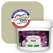 Charger l&#39;image dans la galerie, Peinture écologique Natura Tassili® Les Verts (L&#39;Atelier by Edicolor 191C/191-C/191C1) Intérieur/Extérieur VELOURS
