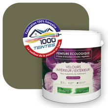 Charger l&#39;image dans la galerie, Peinture écologique Natura Tassili® Les Verts (L&#39;Atelier by Edicolor 191E/191-E/191E1) Intérieur/Extérieur VELOURS
