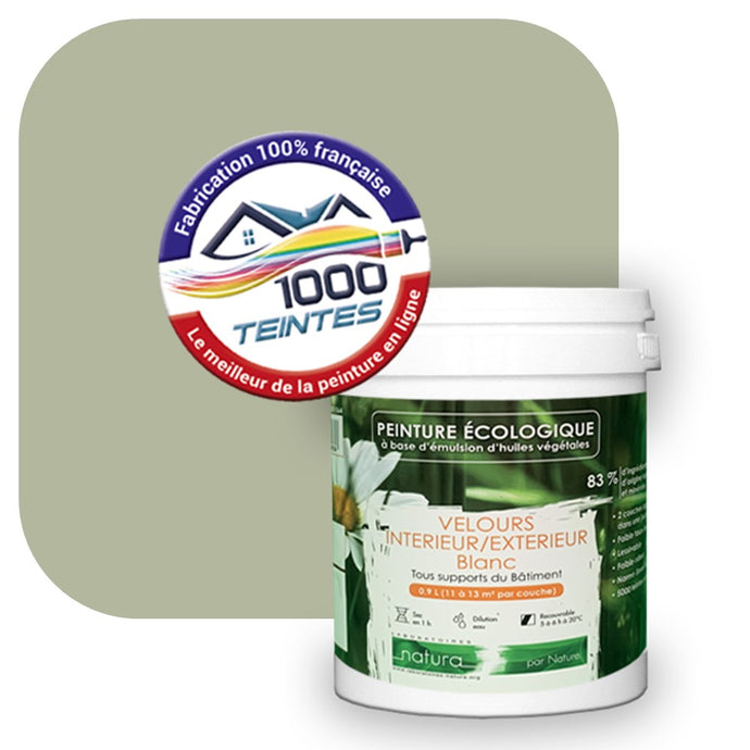 Peinture écologique Natura Tassili® Les Verts (L'Atelier by Edicolor 192D/192-D/192D1) Intérieur/Extérieur VELOURS
