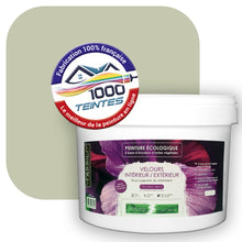 Charger l&#39;image dans la galerie, Peinture écologique Natura Tassili® Les Verts (L&#39;Atelier by Edicolor 193B/193-B/193B1) Intérieur/Extérieur VELOURS
