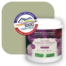 Charger l&#39;image dans la galerie, Peinture écologique Natura Tassili® Les Verts (L&#39;Atelier by Edicolor 193C/193-C/193C1) Intérieur/Extérieur VELOURS
